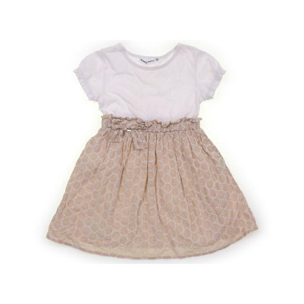 ベベ プチ ポワ ヴェール BeBe Petits Pois Vert ワンピース 110サイズ 女...