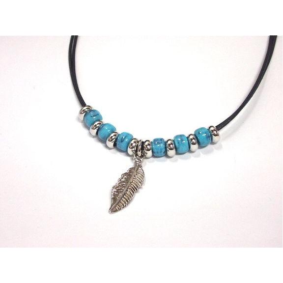 【送料無料】チョーカー・フェザー　ネックレス　メンズ　レディース【メール便：送料無料】【代引き可：送...