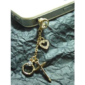 【送料無料】クロス&ラインストーンハー...の詳細画像1