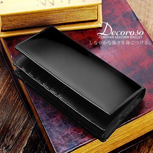 【本革】【Decoroso】コードバン長財布◇【サイフ】メンズ