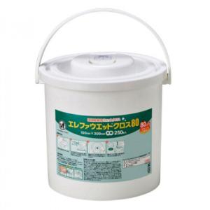 ハクゾウメディカル エレファウエット クロス80 容器入 大判 150×300mm 250枚入 26...