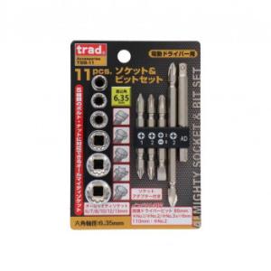 TRAD　ソケット＆ビットセット　11PC　TSB-11　820232