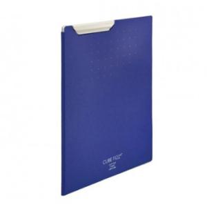 LIHIT LAB.(リヒトラブ)　CUBE FIZZ　クリップファイル　A4　ネイビー　F-606...