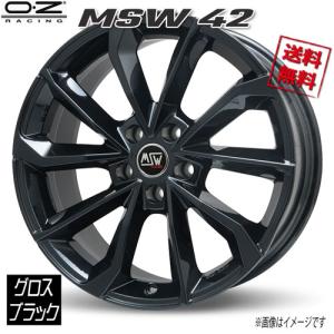 OZレーシング MSW42 グロスブラック 19インチ 5H114.3 8J+40 1本 73 業販4本購入で送料無料｜cartel0602