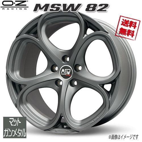 OZレーシング MSW82 マットガンメタル 18インチ 5H110 8J+40 4本 65.06 ...