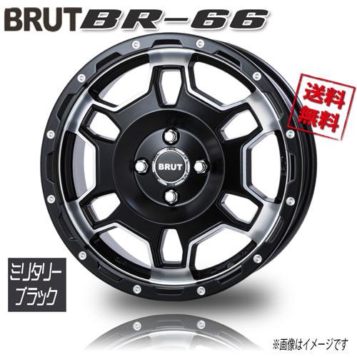 BRUT BR-66 ミリタリーブラック 16インチ 4H100 6.5J+40 4本 67.1 業...