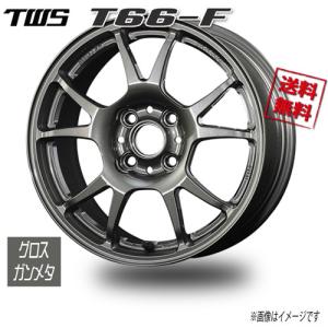 TWS TWS T66-F グロスガンメタ 15インチ 4H100 6J+48 1本 67 業販4本購入で送料無料｜cartel0602