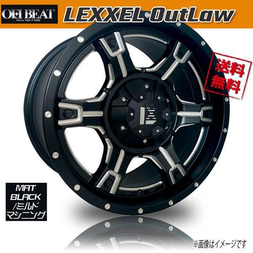 ホイール新品 1本のみ OFFBEAT LEXXEL OutLaw MATBLACK/ミルドマシニン...