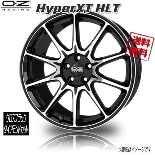 OZレーシング HyperXT HLT グロスブラックダイアモンドカット 22インチ 5H130 1...