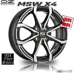 OZレーシング　ホイール　16インチ　1本 OZ Racing OZレーシング OZ MSW X4 グロスブラックポリッシュ 16インチ