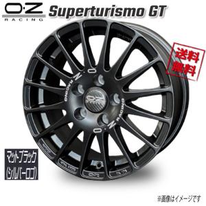 OZレーシング OZ Superturismo GT マットブラック(シルバーロゴ) 15インチ 5H108 6.5J+40 1本 60.06 業販4本購入で送料無料｜cartel0602