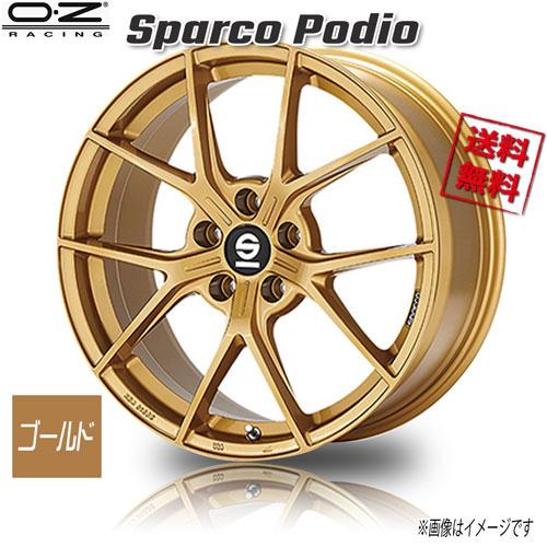 OZレーシング OZ Sparco Podio ゴールド 18インチ 5H114.3 8J+45 1...