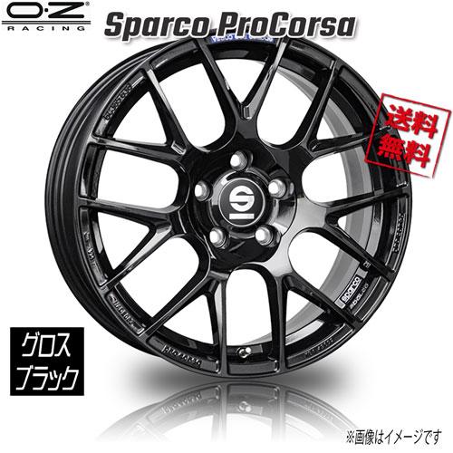 OZレーシング OZ Sparco ProCorsa グロスブラック 17インチ 5H100 7.5...