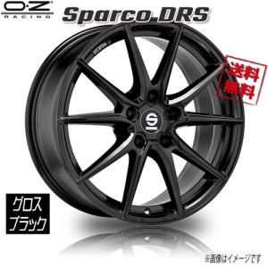 OZレーシング OZ Sparco DRS グロスブラック 18インチ 5H112 8J+48 1本 73 業販4本購入で送料無料｜cartel0602
