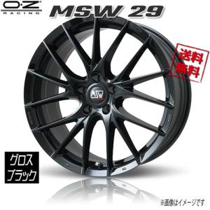 OZレーシング MSW29 グロスブラック 17インチ 5H108 7.5J+45 1本 73 業販...