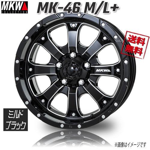 MKW MK-46 M/L+ ミルドブラック 16インチ 5H114.3 7J+42 1本 73.1...