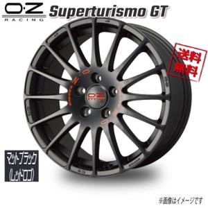 OZレーシング OZ Superturismo GT マットブラック(レッドロゴ) 17インチ 5H...