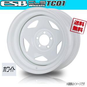 ホイール新品 2本セット ESB CLS TC-01 ホワイト 深リム鉄チン 15