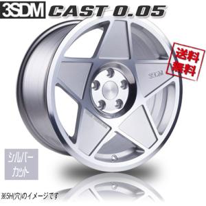 3SDM 0.06 18インチ 8.5 (203) RH 5H 100 +35 Silver / Cut face 1本