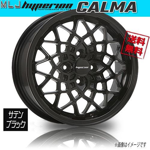 ホイール新品 1本のみ MLJ ハイペリオン CALMA サテンブラック 15インチ 4H100 5...