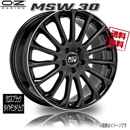 OZレーシング MSW 30 グロスブラックダイヤモンドリップ 17インチ 5H114.3 7.5J...