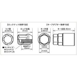 日本製 ブルロックタスキー+ナットSET/ライ...の詳細画像2