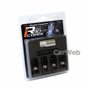 KYO-EI YIA4-1KK レーシングコンポジットR40 アイコニックス ロックナットセット M12×P1.5 ブラック/ブラック 入数:4個