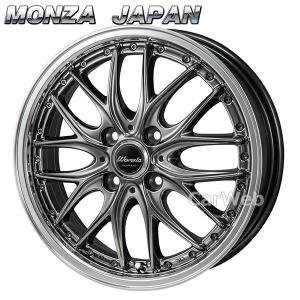 [ホイール1本(単品)] MONZA JAPAN Warwic DEEPRAND 16インチ×5.0J PCD：100 穴数：4 インセット：45 ハイパーブラック/ミラーカットポリッシュリム