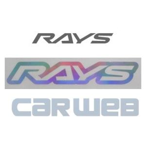 [74040200006HG] RAYS LOGO ステッカー W140mm ヌキ文字 HG(ホログラム) No.19｜carweb