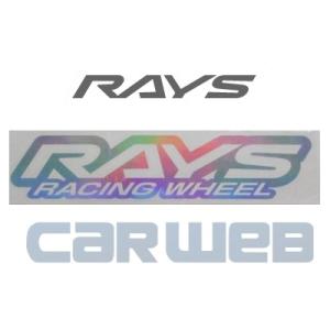 [74040200009HG] RAYS racingLOGO ステッカー W250mm ヌキ文字 HG(ホログラム) No.20｜carweb