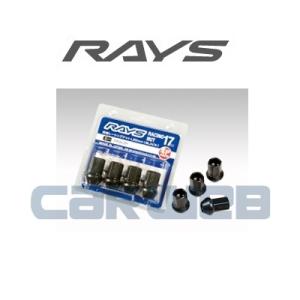 [74130000223BK] RAYS 17HEX レーシングナット M12×1.25 BK(ブラック) 35mm（ミディアムタイプ） 4個パック｜carweb