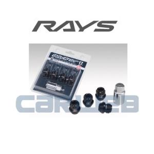 [74130000255BK] RAYS 17HEX レーシングロックセット M12×1.25 BK(ブラック) 25mm（ショートタイプ）｜carweb