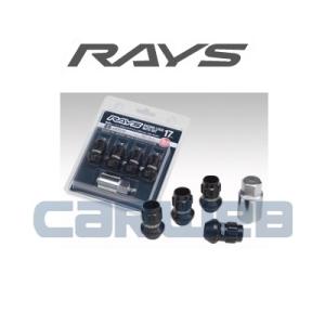 [74130000253BK] RAYS 17HEX レーシングロックセット M12×1.25 BK(ブラック) 35mm（ミディアムタイプ）｜carweb