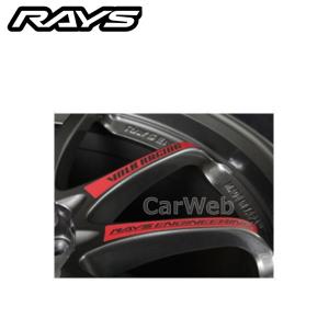 RAYS 7415000003023 No,23 VOLK RACING CE28SL (PGカラー) リペア用スポークステッカー 17/18インチ用 レッド [メール便]｜carweb
