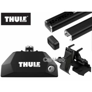 [7106 7121 6114] THULE トヨタ ヤリスクロス ダイレクトルーフレール付車 R2/8〜 ベースキャリアセット 1台分｜carweb