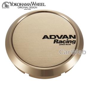 [V1213] YOKOHAMA WHEEL ADVAN Racing センターキャップ フラット φ73 ライトゴールドアルマイト｜carweb