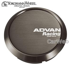 [V3243] YOKOHAMA WHEEL ADVAN Racing センターキャップ フラット φ63 ダークブロンズ+白文字｜carweb