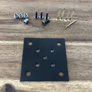 テーブル脚取付用 IKE 金属プレートセット 100 中央取り付けタイプ