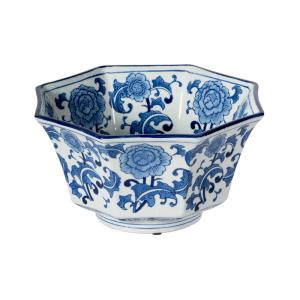 フラワーベース 4個セット シノワズリ 陶器 おしゃれ 置物 花瓶