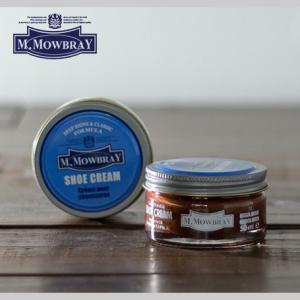 靴クリーム ミディアムブラウン 手入れ シュークリームジャー M.MOWBRAY モゥブレィ モウブレイ 靴磨き 艶出し シューケア