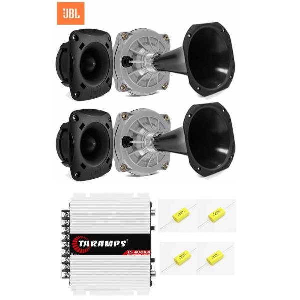 セットJBL ドライバー＆ホーン＆ツィーター＆ アンプ＆ コンデンサー 外向き