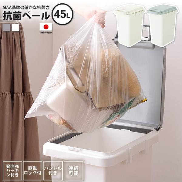 ゴミ箱 45リットル おしゃれ ごみ箱 ダストボックス 屋外 キッチン スリム 分別 RSD-75 ...