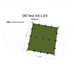 DD タープ オリーブグリーン Hammocks ３．５×３．５