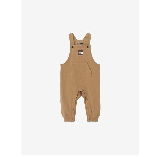 THE NORTH FACE スウェットロゴオーバーオール 80サイズ ユーティリティブラウン （ベ...