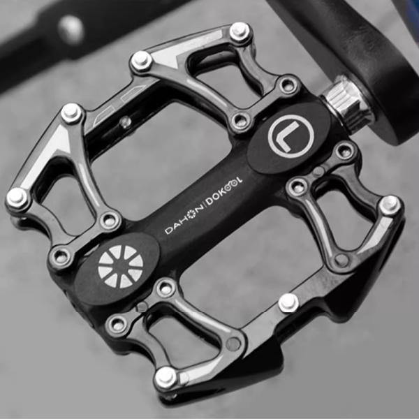DAHON ダホン フラット ペダル 両面 シールドベアリング 軽量 薄型 アルミ 輪行 自転車 折...