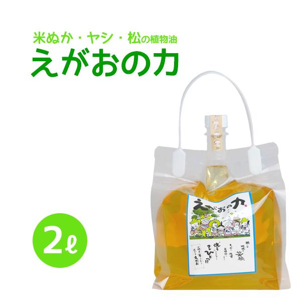 「えがおの力（旧松の力）」2L 植物油由来成分からできた濃縮自然派洗剤