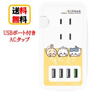 ちいかわ USBポート付き ACタップ CK-04A 集合 USB USBポート 同時充電 コンセント USB充電 ケーブル収納 USBポート付きACタップ 充電 便利 チャージ 送料無料｜case-buy-case