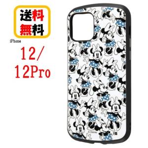 ディズニー キャラクター iPhone 12 12Pro スマホケース 耐衝撃ケース MiA ミニーマウス 総柄 IN-DP27AC4/MNB1 iPhoneケース アイフォンケース 耐衝撃の商品画像