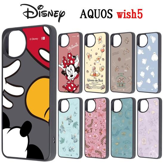 ディズニー キャラクター AQUOS wish 5 耐衝撃 maru スマホケース AQUOSケース...