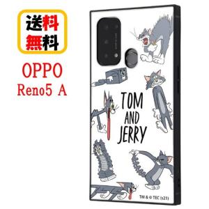 トムとジェリー OPPO Reno5 A スマホケース 耐衝撃ハイブリッドケース KAKU IQ-WOPR5AK3TB/TJ10 おかしなトム2 OPPO Reno5Aケース オッポケース 耐衝撃ケース｜case-buy-case